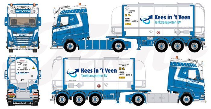 Tekno Kit di modellismo & Modellini statici: Tekno 85319 DAF XG Kees int Veen – Nuovo (secondo la descrizione) da Dagmersellen venduto da FBM-Bacheli