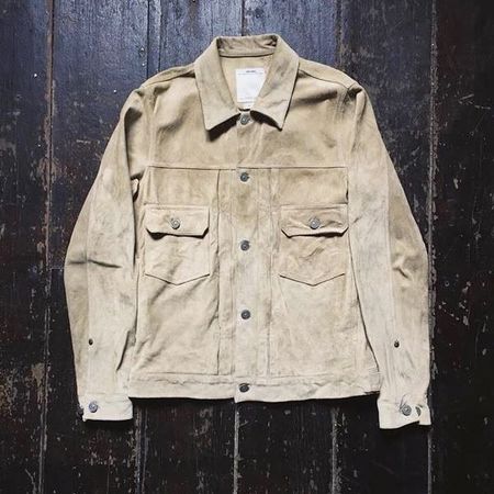 VISVIM 101 Jacket – Brushed Cowhide Leather – Size 1 (Small)