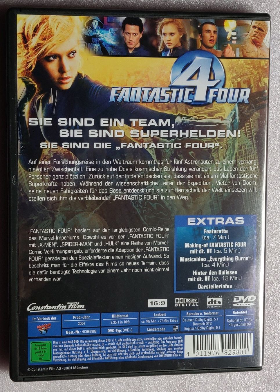 Tutti i DVDs: Fantastic Four / DVD – Usato da Zollikofen venduto da Blackie 1