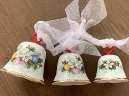 3er Set Glocken Freiberger Porzellan