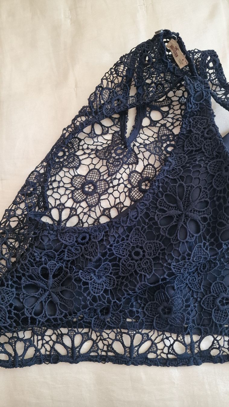 Top: Top pizzo blu taglia M – Usato da Volketswil venduto da agc_th5j 3