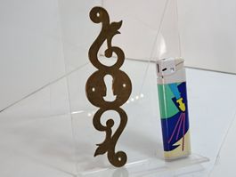1 schöne antike Schlüssel Rosette, Messing (LOT297#MBS3)