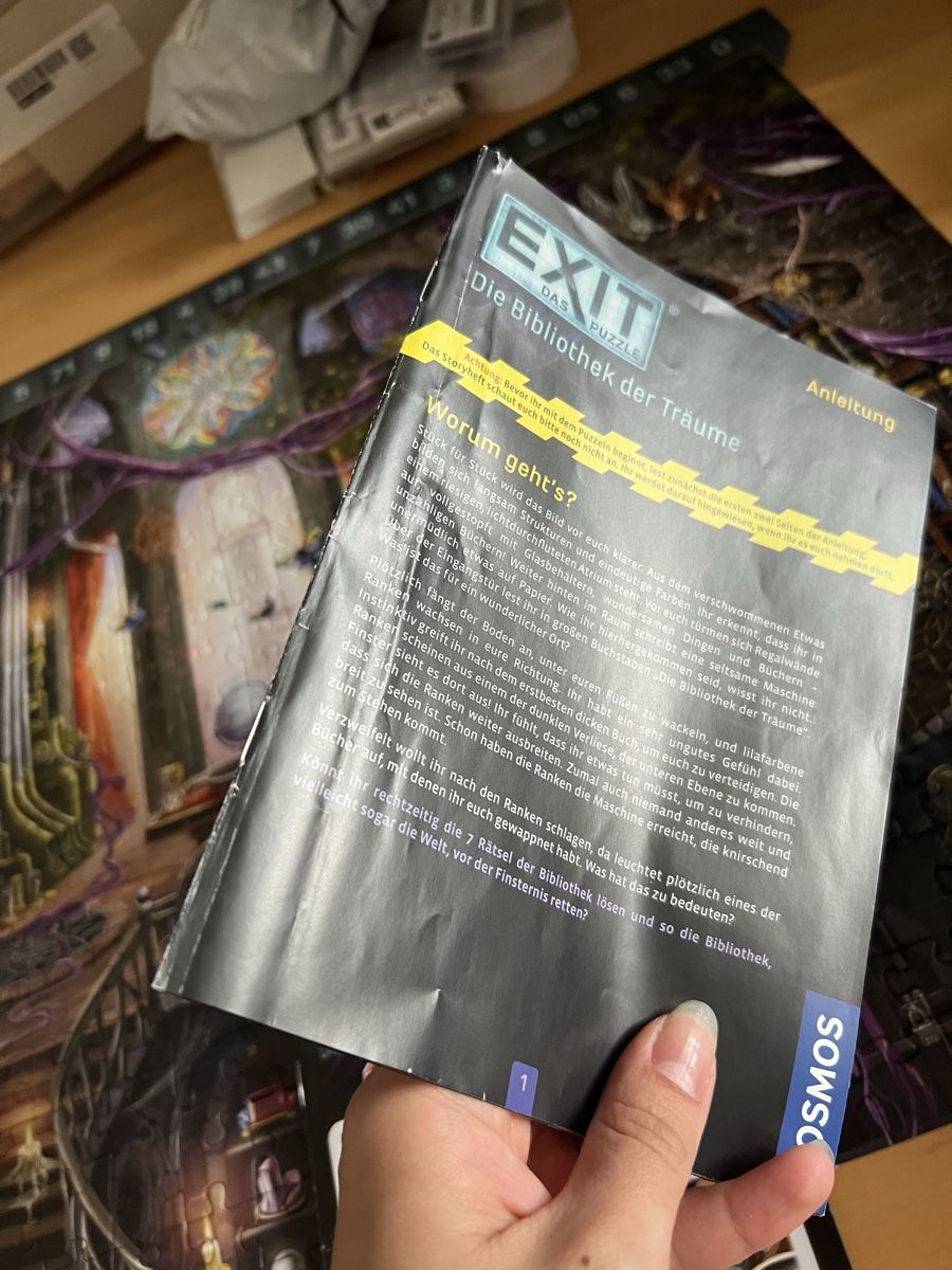 Puzzle: EXIT Puzzle: Die Bibliothek der Träume, 500 Teile. – Usato da Toffen venduto da Vanessa_Germann 5
