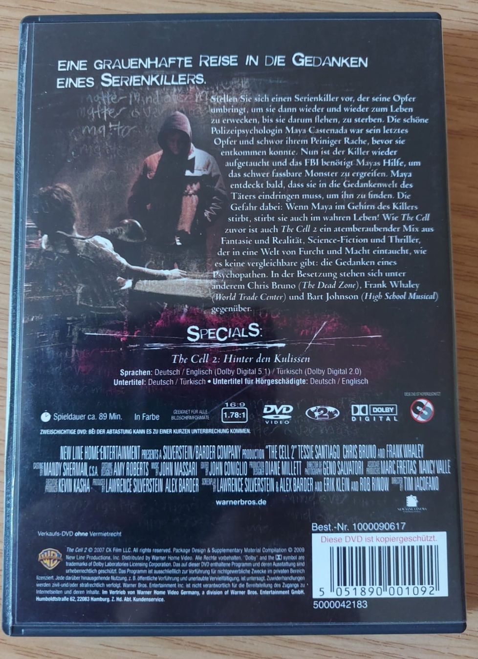 Tutti i DVDs: DVD. The Cell 2. – Usato da Urtenen-Schönbühl venduto da Kahru 1