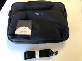 onit Toploader Schwarz 13.3"-14.1" Laptop-Tasche Aktentasche