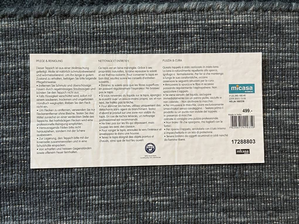 Tapis: Schöner Teppich aus Wollgemisch – D'occasion à Winterthur par buc_7yxq 2