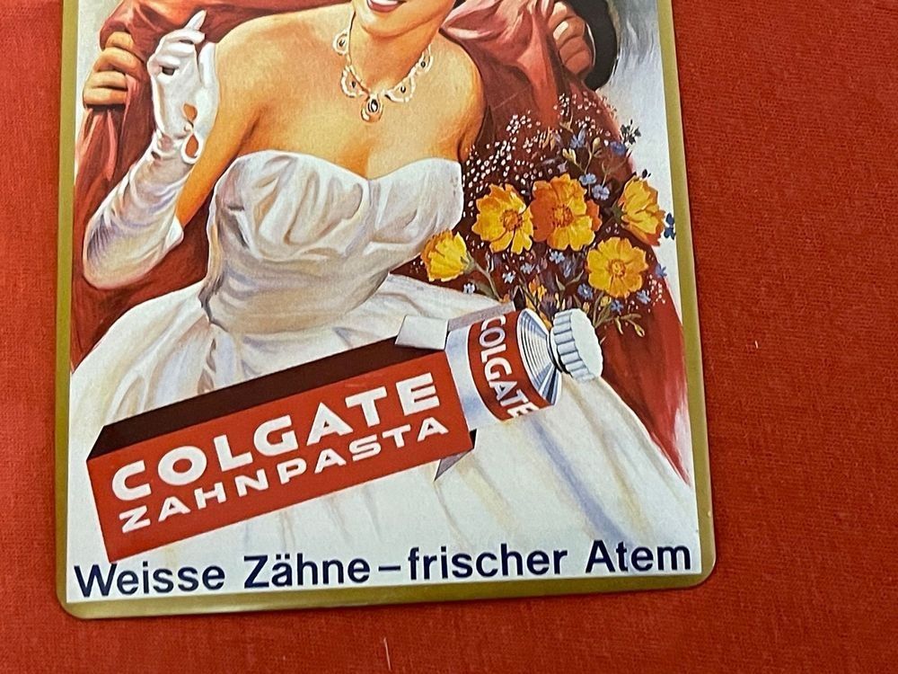 Cartoline postali: Postkarte Metall Colgate Zahnpasta – Nuovo (secondo la descrizione) da Oberwil Lieli venduto da 560amg 1