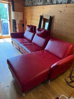 Pfister Classics Plus Lederecksofa – echtes Leder, Relaxfunk
