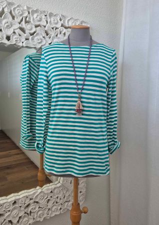 LANGARM STREIFENSHIRT 100% COTTON, S passt zu NILE