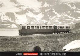 Val dal Bügliet GR Berninabahn mit Cambrena-Gletscher Bahn
