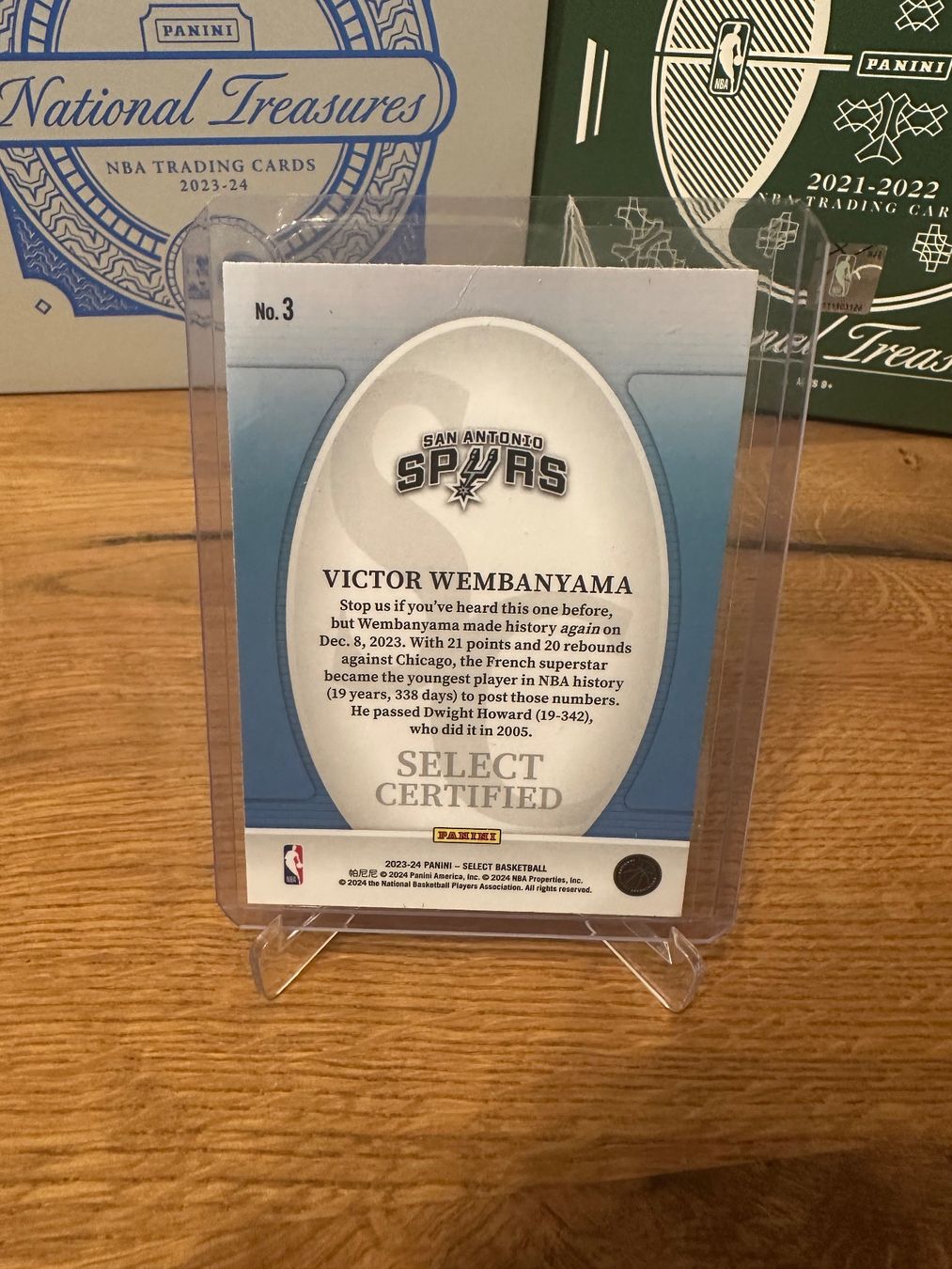 Nba Carte collezionabili: Victor Wembanyama RC sélect certified – Usato da Vullierens venduto da Gaara04 1