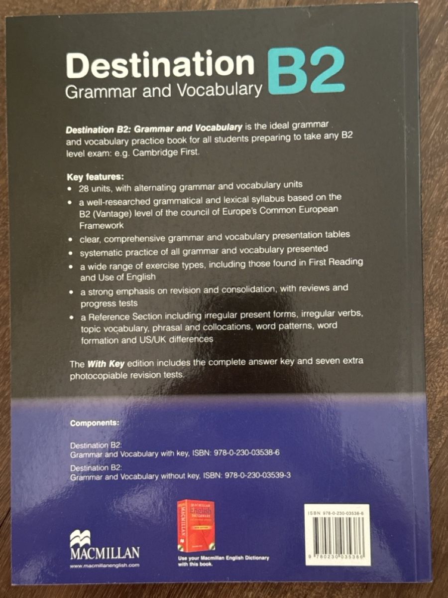 Libri: Destination B2 - Grammar & Vocabulary  – Nuovo (secondo la descrizione) da Zürich venduto da lin_6878 1