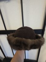Chapeau Gregoria Recio Genève fourrure marron 