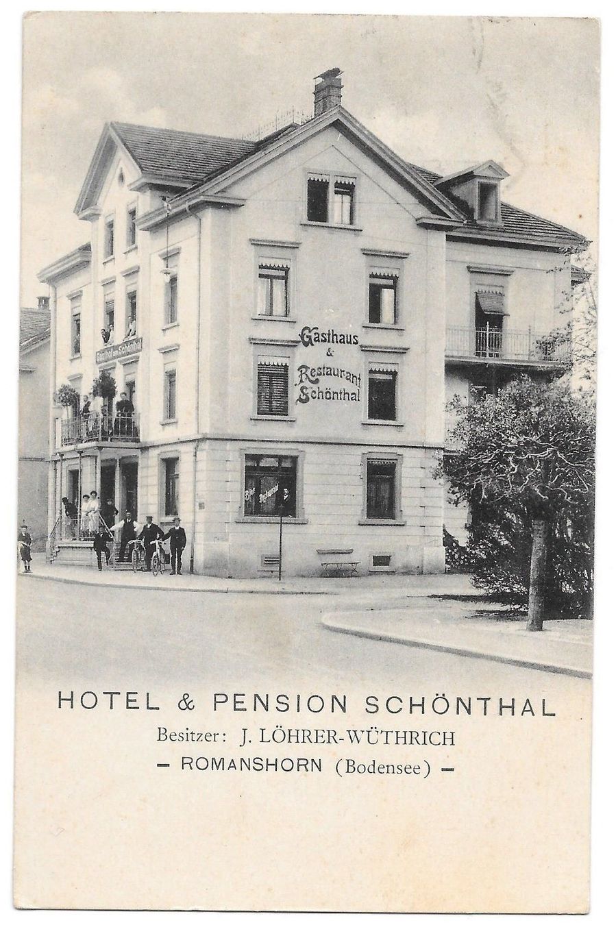 Cartoline postali: Romanshorn Hotel & Pension Schönthal – Usato da Olten venduto da clotaldi