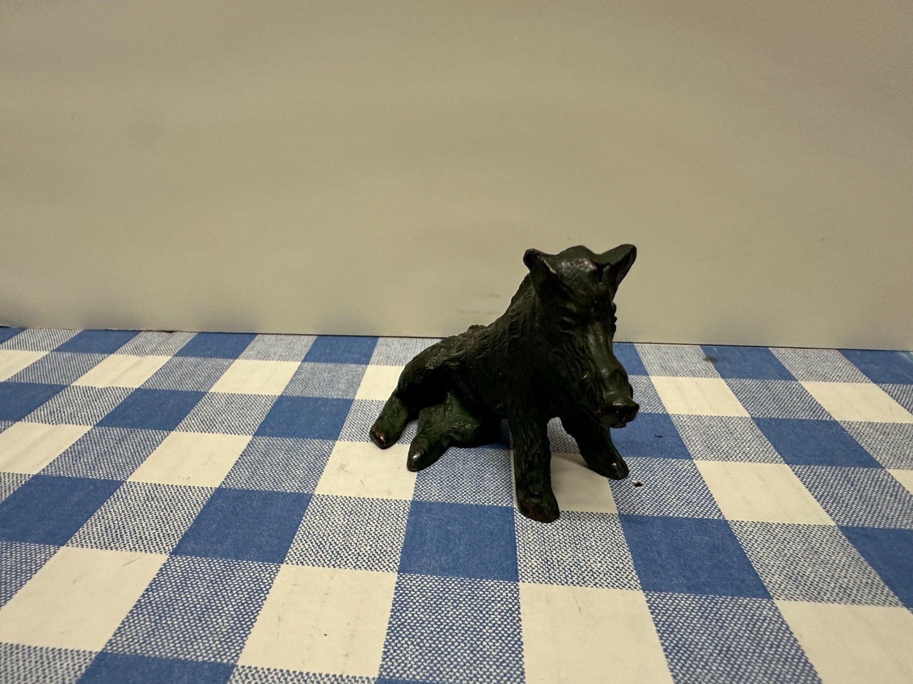 Statuette: Statuette Sanglier Bronze Massif - Déco Automne Rustique – Usato da Lausanne venduto da gio_vintage17