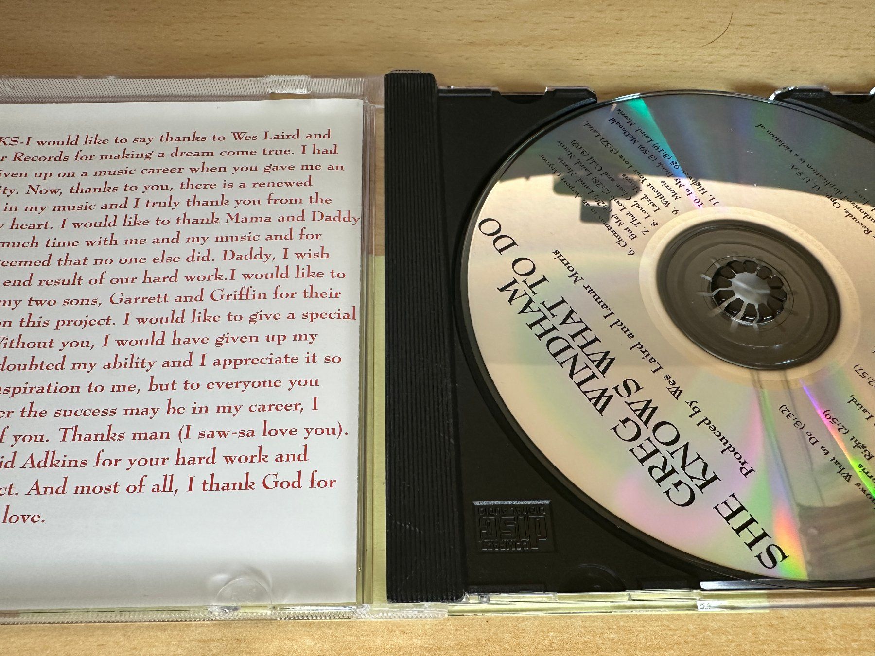 CDs: Greg Windham – She Knows What To Do – Gebraucht aus Rikon im Tösstal von Alpenmutz 2
