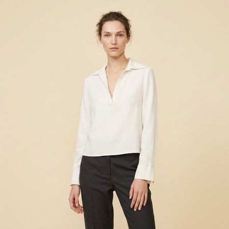 Chemisier 100% Lin Specchio Woman Blanc T. S