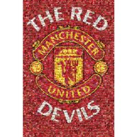 Poster Manchester United Mosaic Fussball