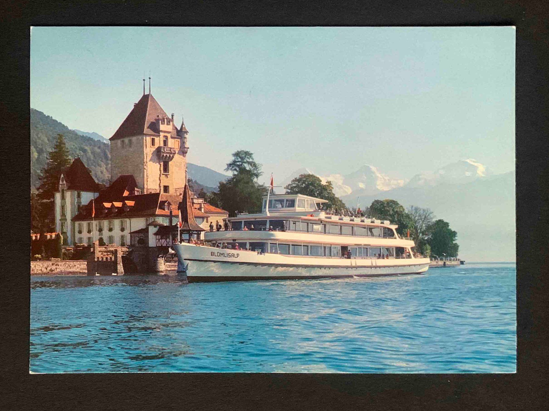 Cartoline postali: AK Bern Lötschberg Simplon Bahn MS Blüemlisalp – Usato da Goldau venduto da artelier1