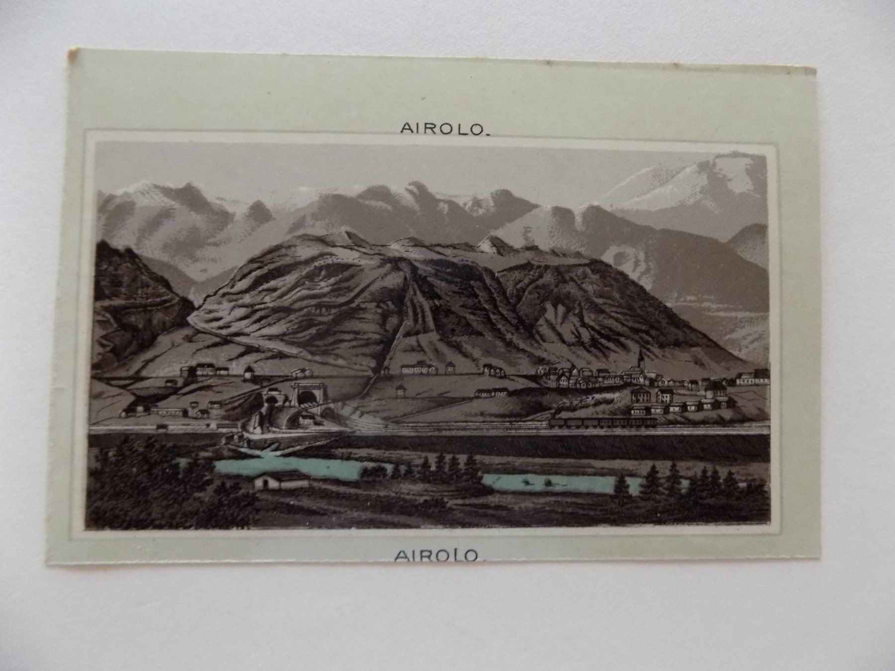 Incisioni: Airolo Chromolithographie – Usato da Risch venduto da Antikfee