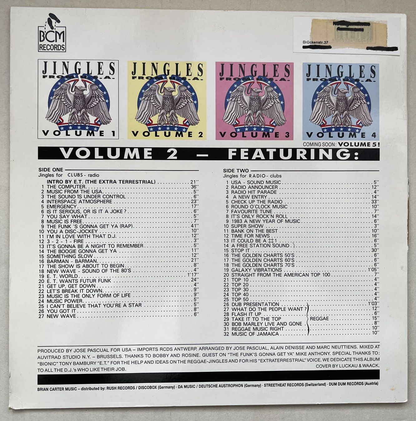 Schallplatten: JIngles from U.S.A. - Volume 2 - Vinyl – Gebraucht aus Oftringen von Vucki 2