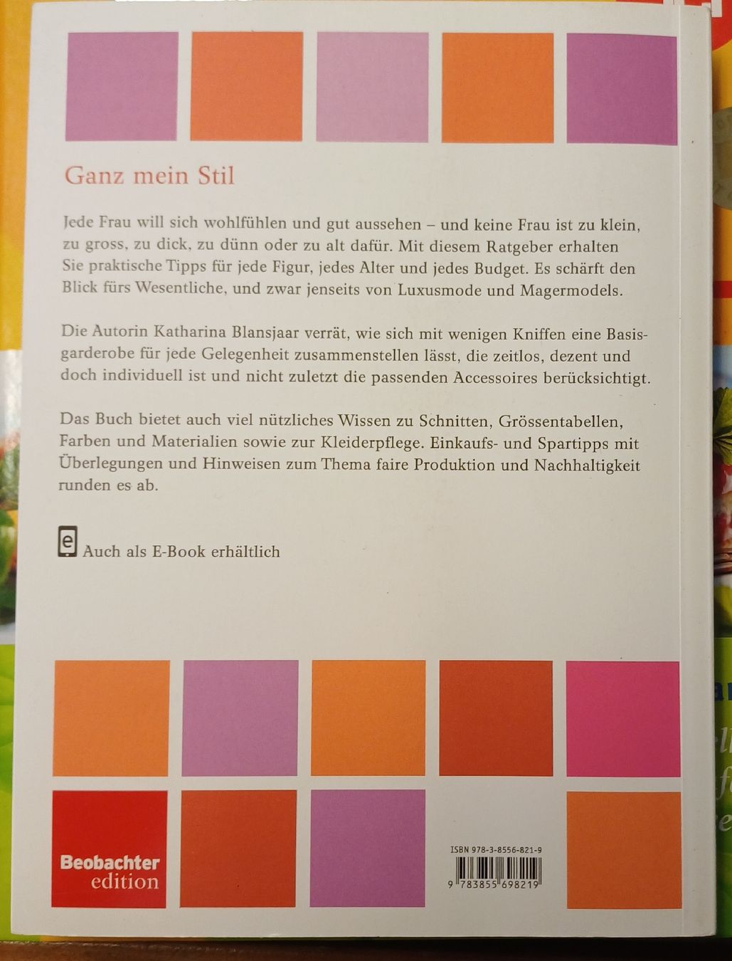 Bücher: Ganz mein Stil Beobachter edition – Gebraucht aus Merenschwand von Brockinell 1