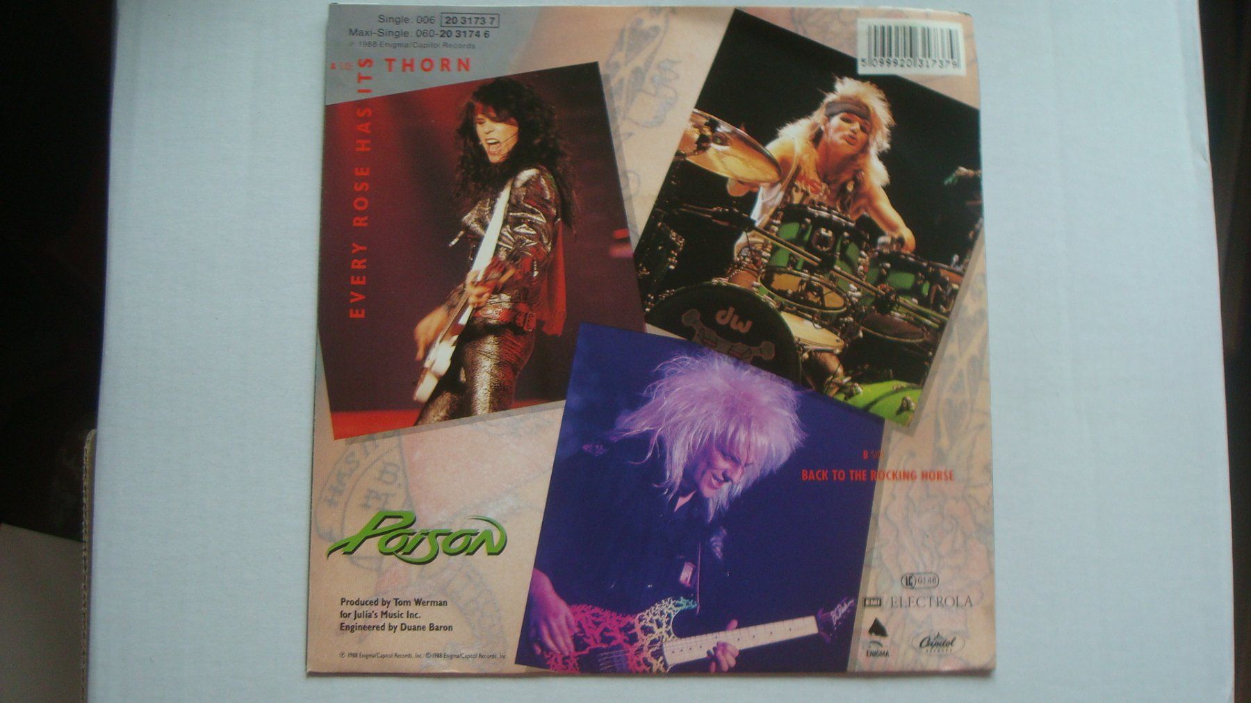 Dischi in vinile: Singel Poison "Every rose has its thorn" 1988 – Usato da Münchenstein venduto da Pesci6 1