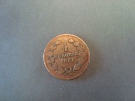 Deutschland 1 keuzer 1851  baden
