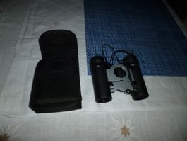 Neu Feldstecher 8x21, schwarz, mit Etui/Gurtschlaufe