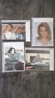 James Bond Girls, 4 Original Autogramme auf Grossfotos