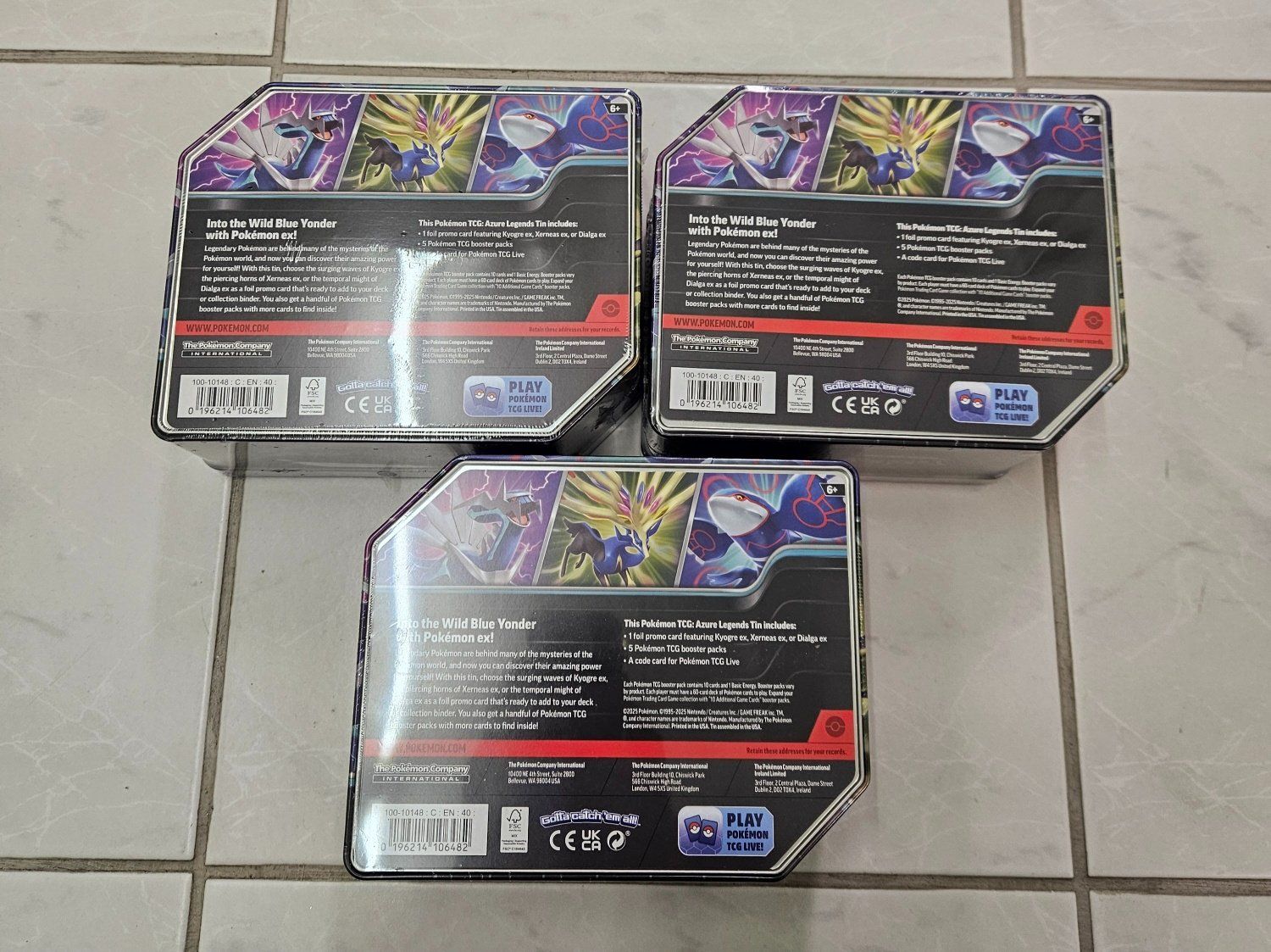 Pokémon Carte collezionabili: Pokémon Azure Legends Tin 3er Set – Nuovo e nell'imballaggio originale da Regensdorf venduto da 8Collect 1