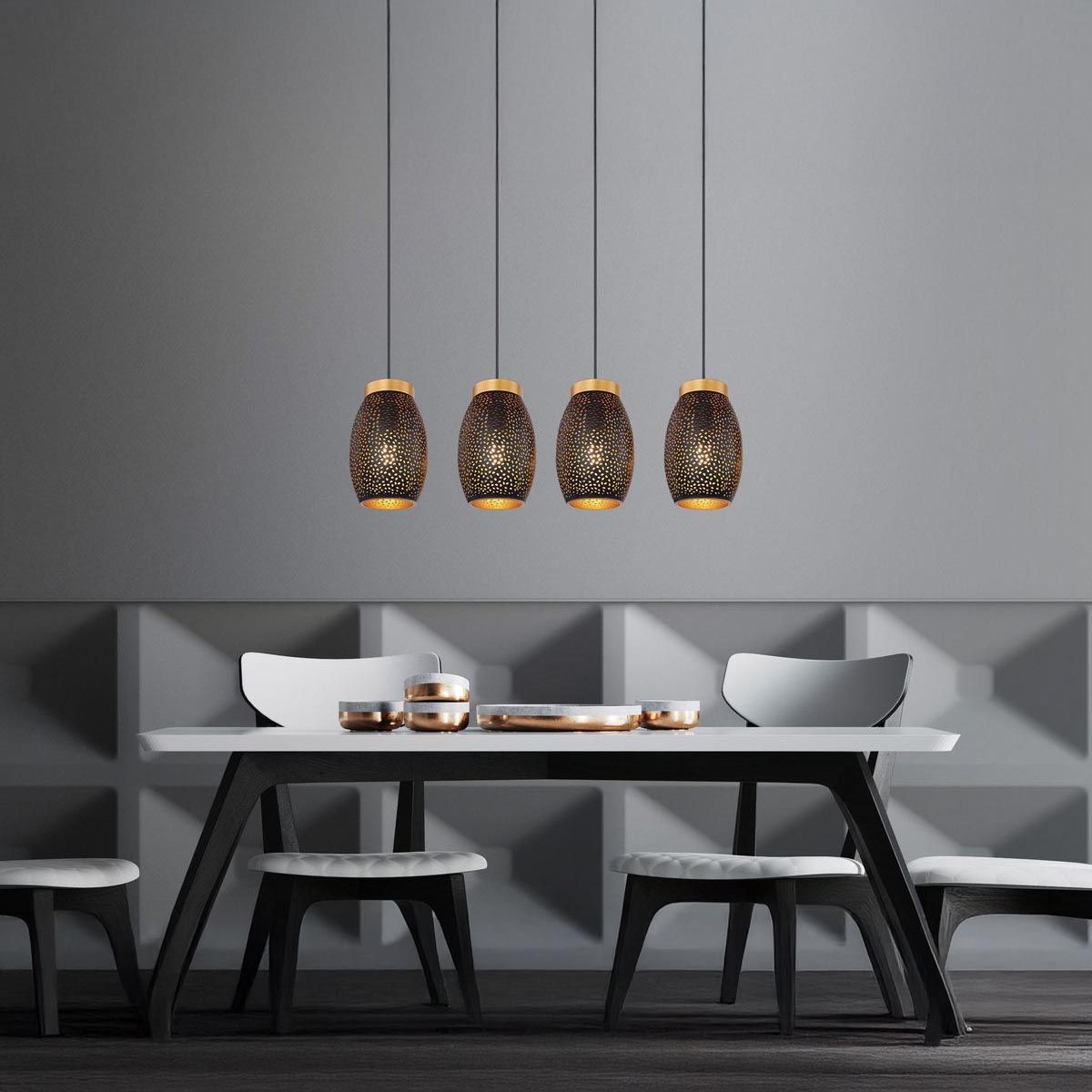 Lampadari & plafoniere: Pendelleuchte, Schwarz, 90 cm x 15 cm – Nuovo (secondo la descrizione) da Kreuzlingen venduto da Smart-Light
