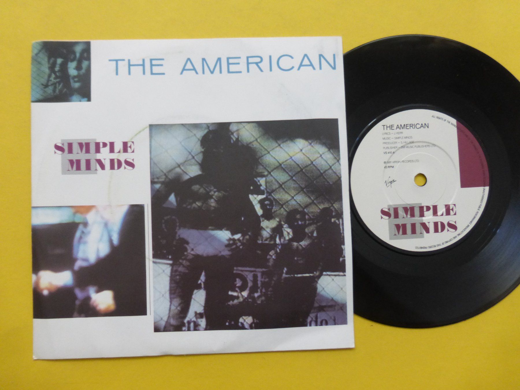 Vinyles: Simple Minds – The American – D'occasion à Zürich par Swiss57