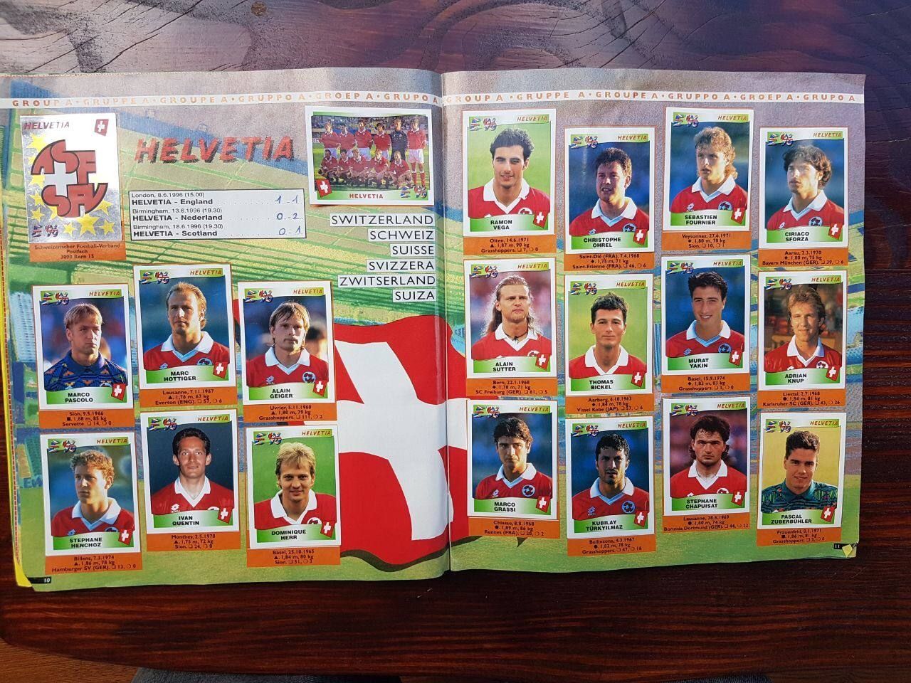 Panini Album: Panini EM 1996 – Usato da Bützberg venduto da Hurricane32 3