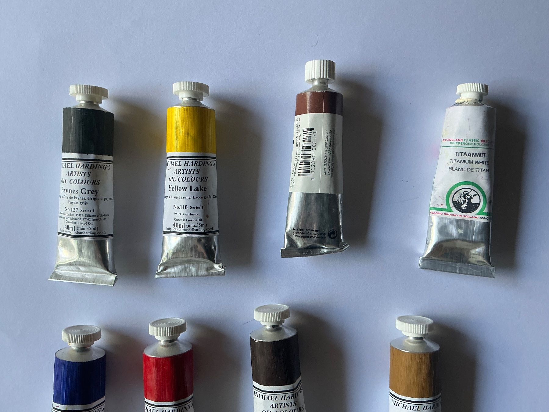 Colori: Artists Oil Colours Michael Harding 40ml – Usato da Maur venduto da 20hcodracir11 1