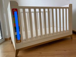Babybett, Kinderbett, weiss, höhenverstellbar