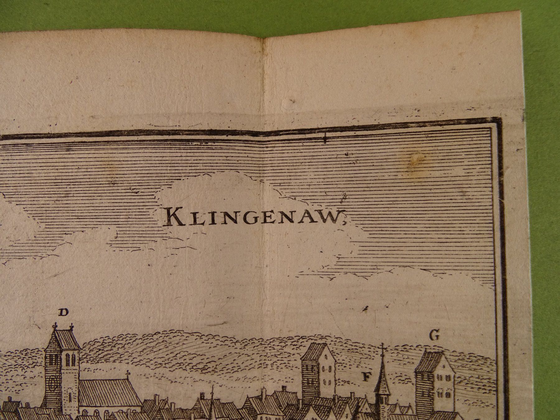 Incisioni: KLINGNAU, KUPFERSTICH 1654 – Usato da Grüningen venduto da Kartensammler 4
