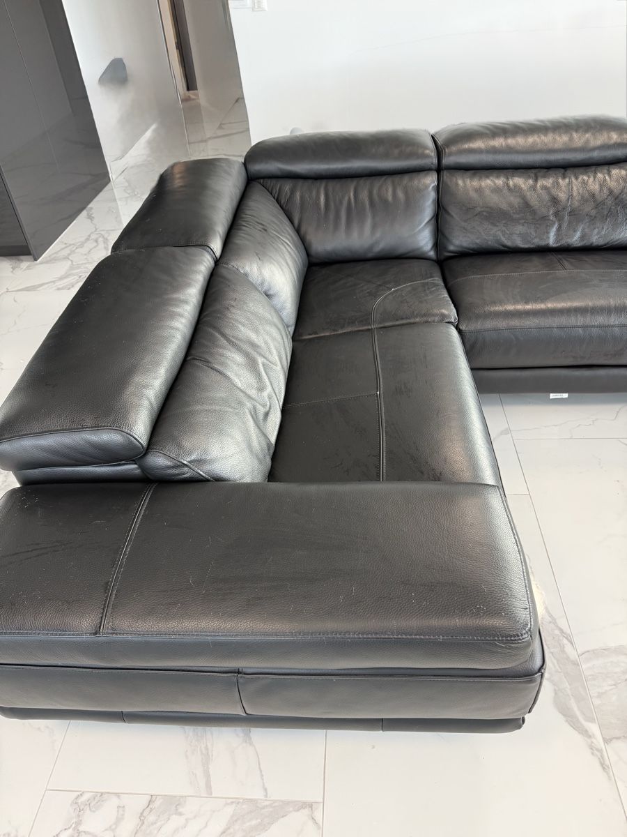 Conforama Sofas: Gratis: Schwarzes Leder-Ecksofa mit elektrischer Relaxfunkti – D'occasion à Oerlingen par ste_22ss 4