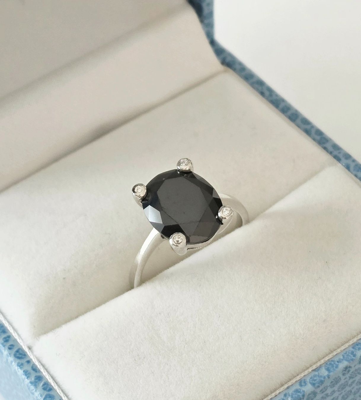Bagues: Silber 925 Ring mit Onyx-Zirkonia - Neu – Neuf avec emballage d'origine à Uetikon am See par Coralreef 4