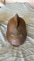 Casque pompier ancien Avully eu cuivre 
