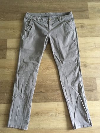 Street One Damen Sommer Hose Joris casual BW grau Gr 42