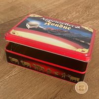Appenzeller Fondue Blechdose mit goldenen Alpaufzug-Borte