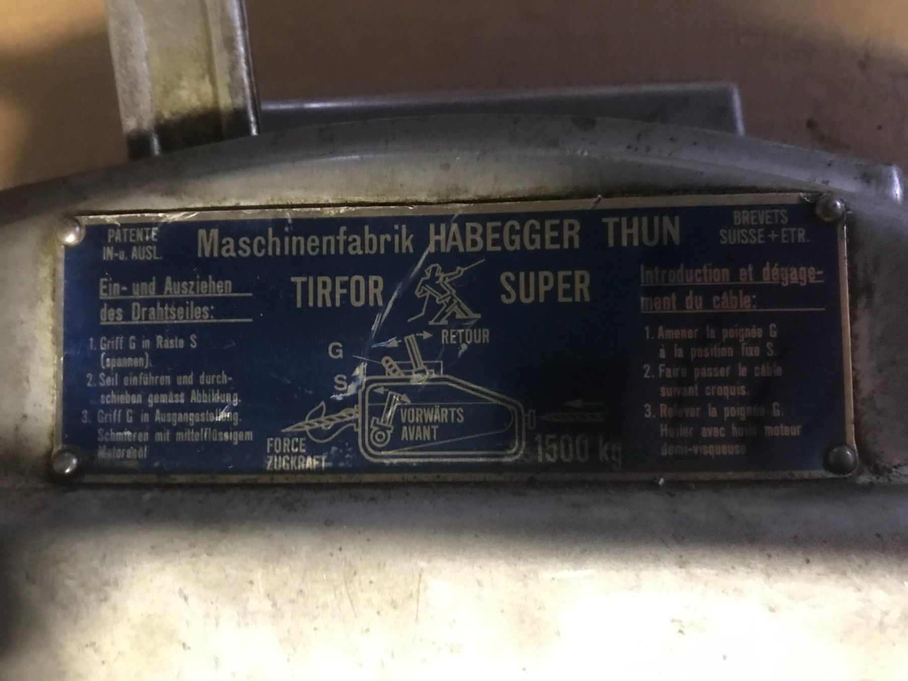 Altro per stoccaggio & trasporto: Habegger Seilzug – Usato da Oberdorf BL venduto da Bildschirmschoner 3