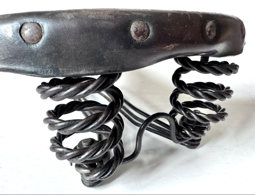 Pezzi di ricambio: Antiker Fahrradsattel „Harco“, Leder – Difettoso da Wildberg venduto da wild59 3