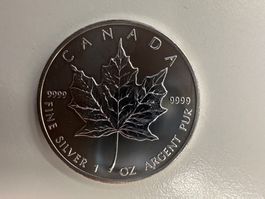 1 Unze Silber Canada Maple Leaf 2013