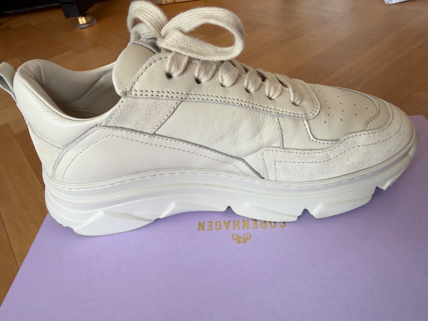 Copenhagen Scarpe da donna: Copenhagen Studios Seneaker CPH46 - Leder mix - Cream – Usato da St. Gallen venduto da baho64 2
