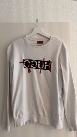 Sweatshirt HUGO BOSS weiss Grösse L guter Zustand