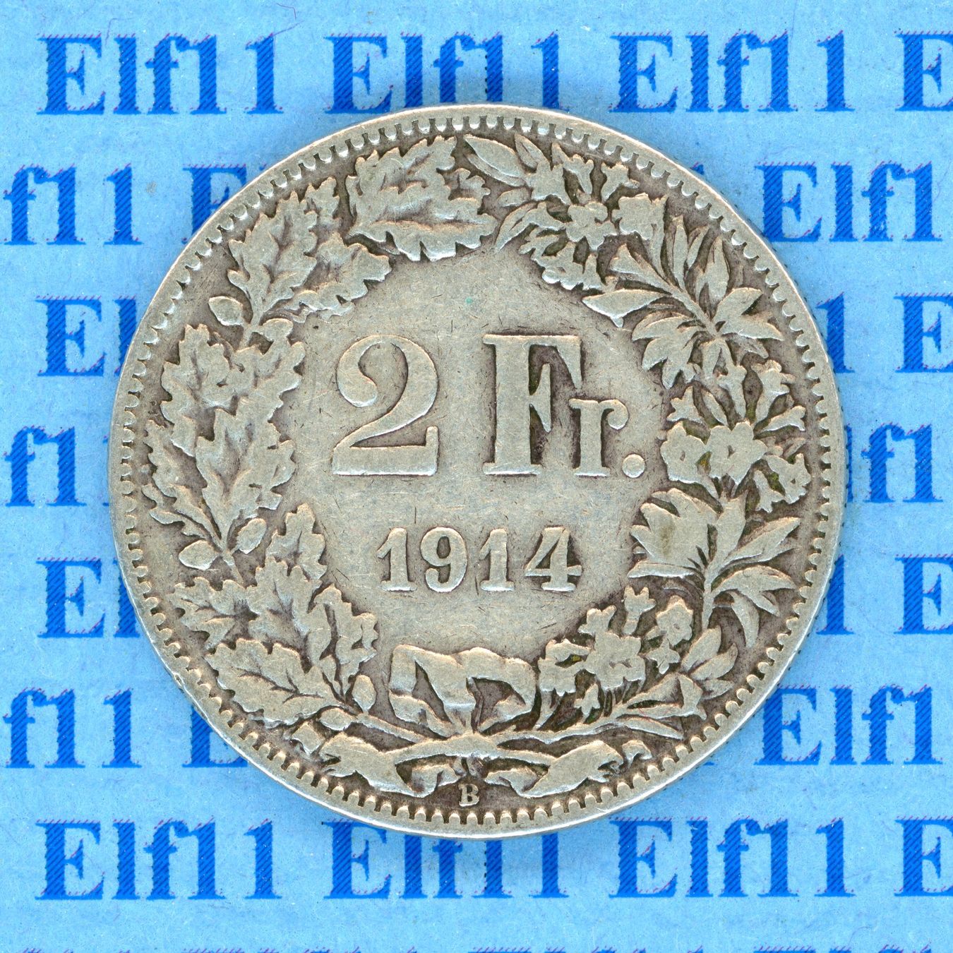 Tutti le monete: CHF___2.00 1914 -ss 2 Franken – Usato da Widnau venduto da Elf11