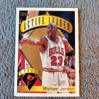 NBA Topps 1995-96 Michael Jordan Active Leader Card Chicago