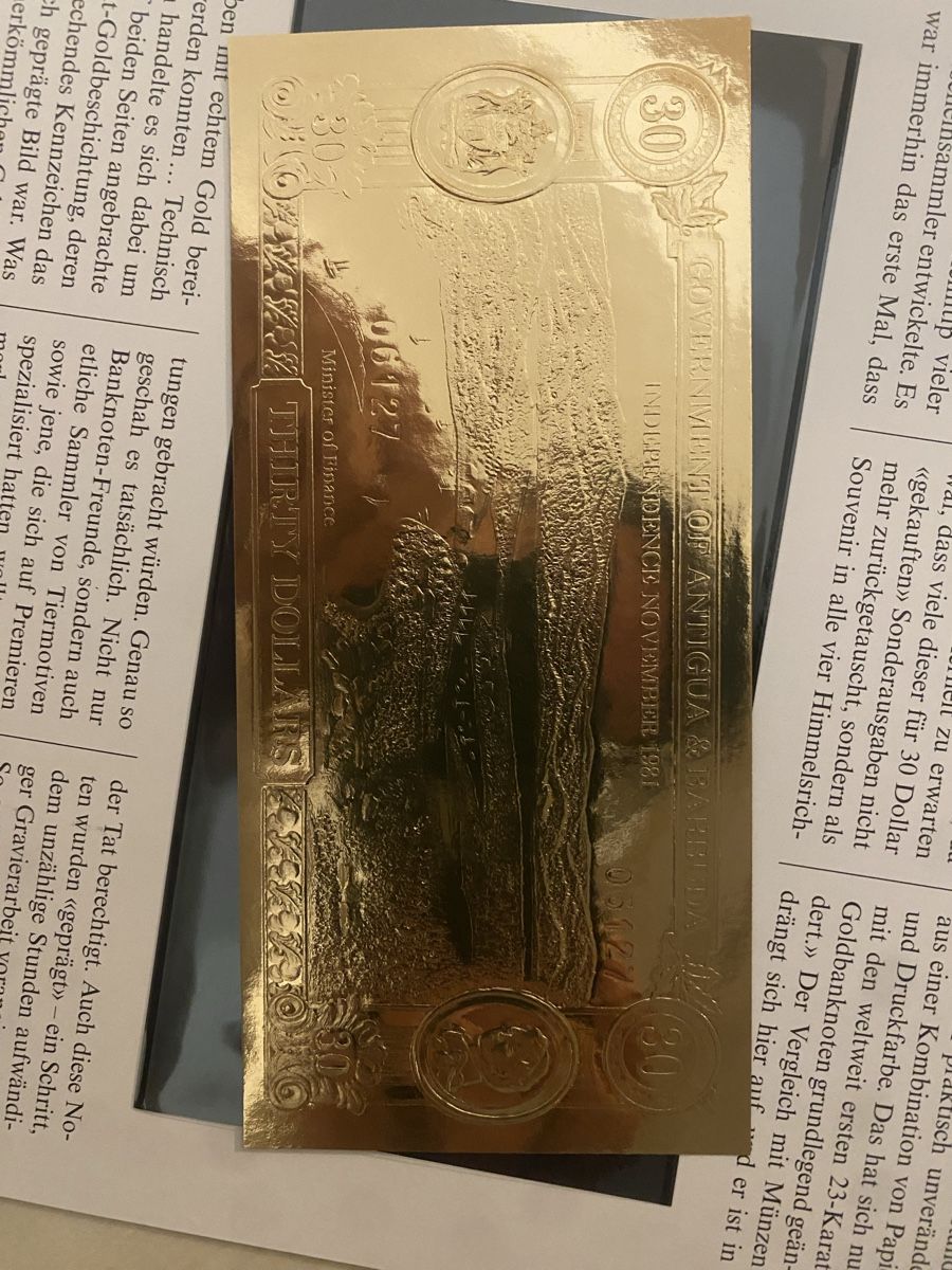 Banconote: goldige Banknote Antigua und Barbuda 1981 – Nuovo (secondo la descrizione) da Muralto venduto da Alex1912 2